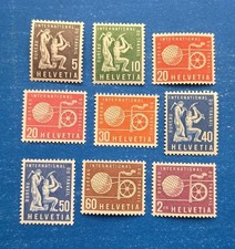 Switzerland Stamps, Scott 3O94-3O102 Complete Set MNH
