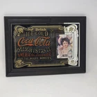 Vintage Coca-Cola Framed Mirror “Delicious” “Relieves Fatigue” Hilda Clark