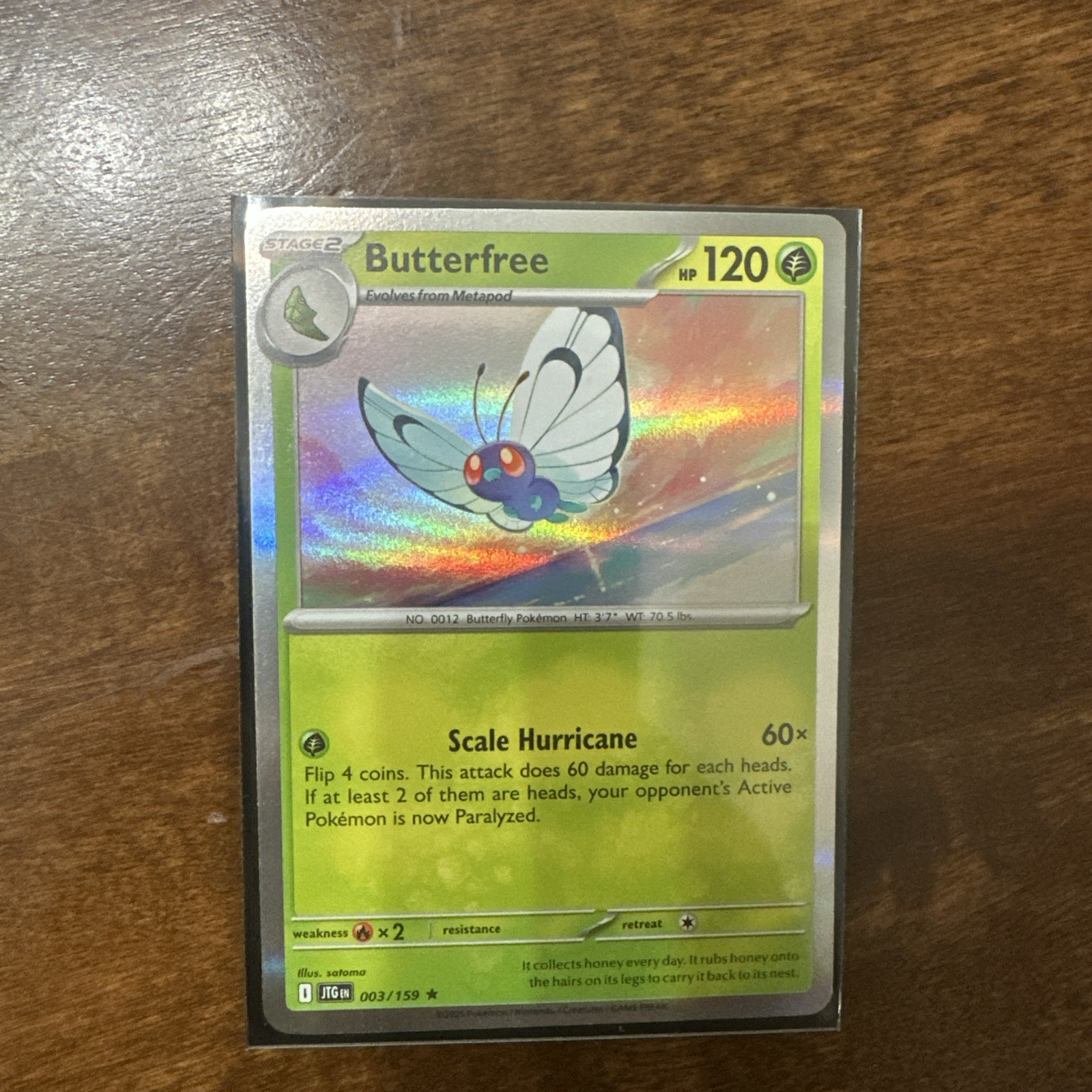 Butterfree - Holo - 003/159 - Journey Together - English - NM/M - Pokemon
