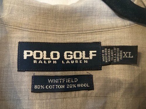 POLO GOLF Ralph Lauren Men's Gray Whitfield Button Down Shirt - Wool - Size XL - Picture 3 of 7
