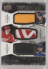 2017-18 Trilogy Triple Relics 77/99 Alexander Nylander Evgeny Svechnikov nq4