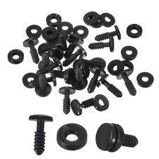 10mm Doll Joints, 20Set Plastic Removable Animal Joints Parts, Black