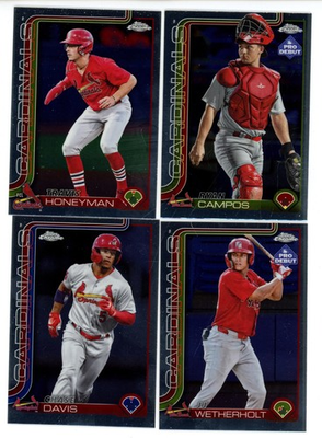 #ad #ad 2025 TOPPS PRO DEBUT CHROME ST. LOUIS CARDINALS TEAM SET JJ WETHERHOLT $5.85