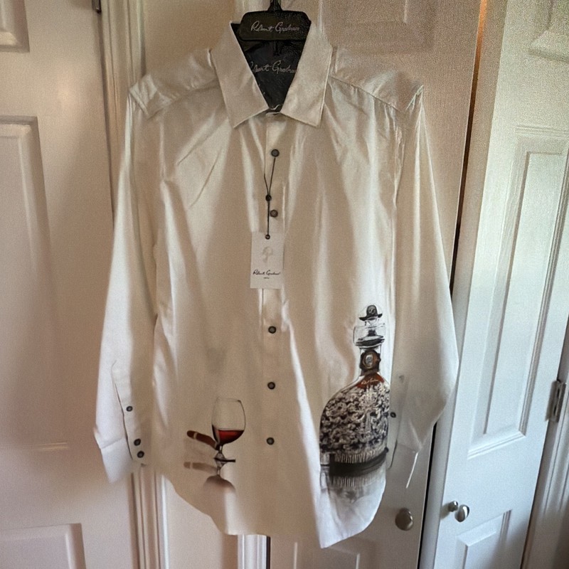 Robert Graham Men's Long Sleeve Cognac
