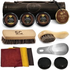 Luxury Travel-Friendly Shoe Shine Kit for Adults - Keep Your Shoes Immaculate