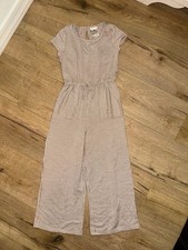 French Toast Girls Striped Short Sleeve Jumpsuit Size 10