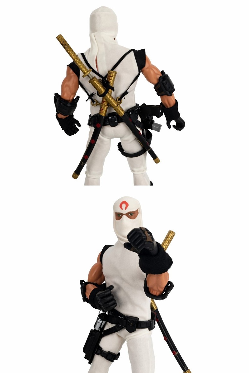 GI Joe Storm Shadow Ninja Action Figure 12” White Outfit w Swords