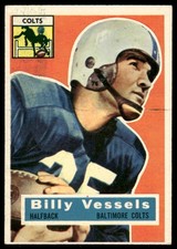 1956 Topps #120 Billy Vessels Rookie Baltimore Colts VGEX 65341