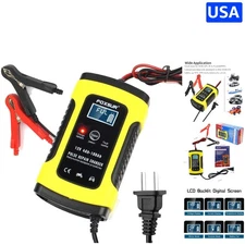 Smart 12V 5 Amp Automotive Battery Charger - Maintenance for Vehicles & More