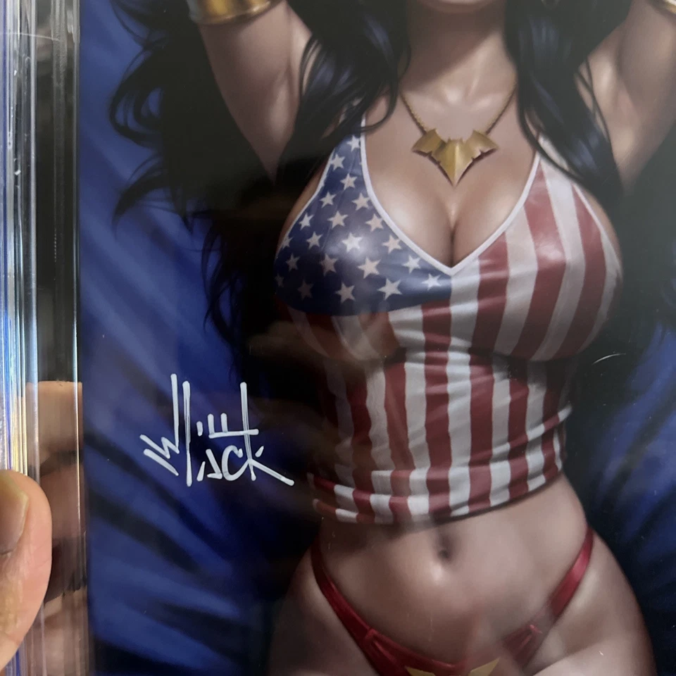 VAMPIRELLA #1 CGC Signature Series 9.8 WILL JACK VARIANTE 4 DE JULIO LTD 300  Foto 2 de 3