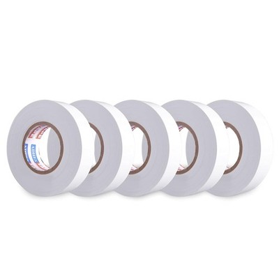 ADHES Weiß Isolierbänder Elektriker Klebeband  tape 19 mm x 20 m,5 Rollen