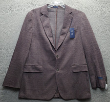 Stafford Blazer Jacket Mens 42R Multi Herringbone Classic Fit Single Breasted