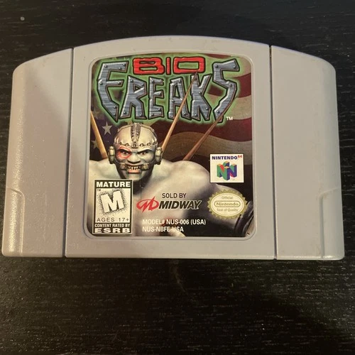 New ListingBio Freaks (Nintendo 64 N64, 1999) Cart Cartridge Only Tested Works