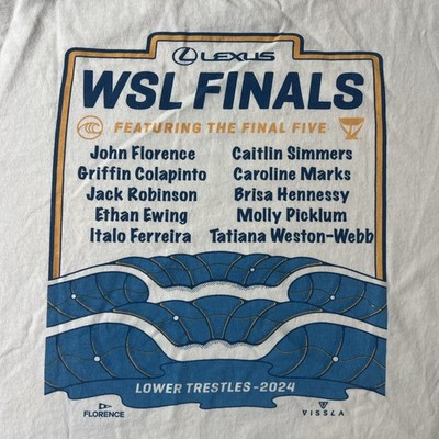 WSL Surf Contest Finals 2024 Lower Trestles John John Florence Shirt Large New