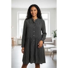 Bellerose Audrey Dress Women's Polka Dot Long Sleeve Button Up Casual size 3 / M