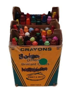 Vtg Crayola Crayon Retired Colors Thistle Violet- Blue 1990 USED One Missing 