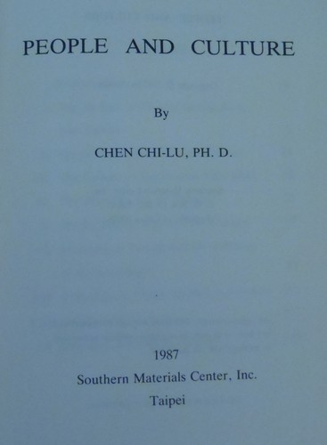 PEOPLE & CULTURE by Chen Chi-Lu 1987 TAIWAN INDIGENOUS ARCHEOLOGY & THE CHINESE - Picture 2 of 11
