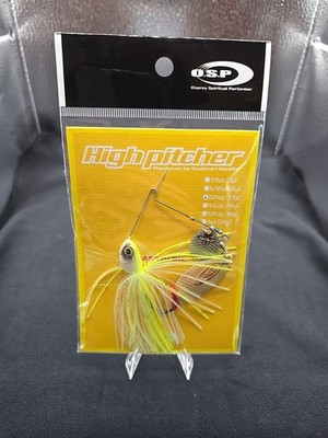 NEW OSP High Pitcher 3/8oz Spinnerbait DW ST21 Spark White Chart Flat