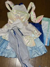 Love Live! Sunshine!! x Hatsune Miku Cosplay Costume L Size Blue Dress Accessori