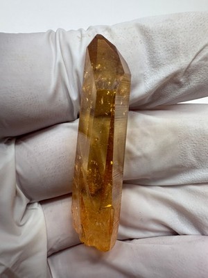 Rare Sunrise Aura Arkansas Quartz Crystal Point