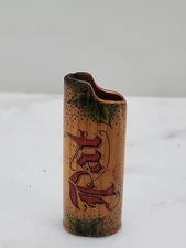 Bic Lighter Slide On Case Handmade Wood For "Pat" Floral K3