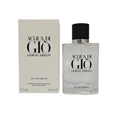 Acqua Di Gio by Giorgio Armani EDP Refillable Spray 2.5oz  For Men New