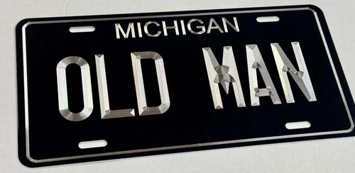 Engraved Custom Personalized For Any State Car Tag Diamond Etched License Plate