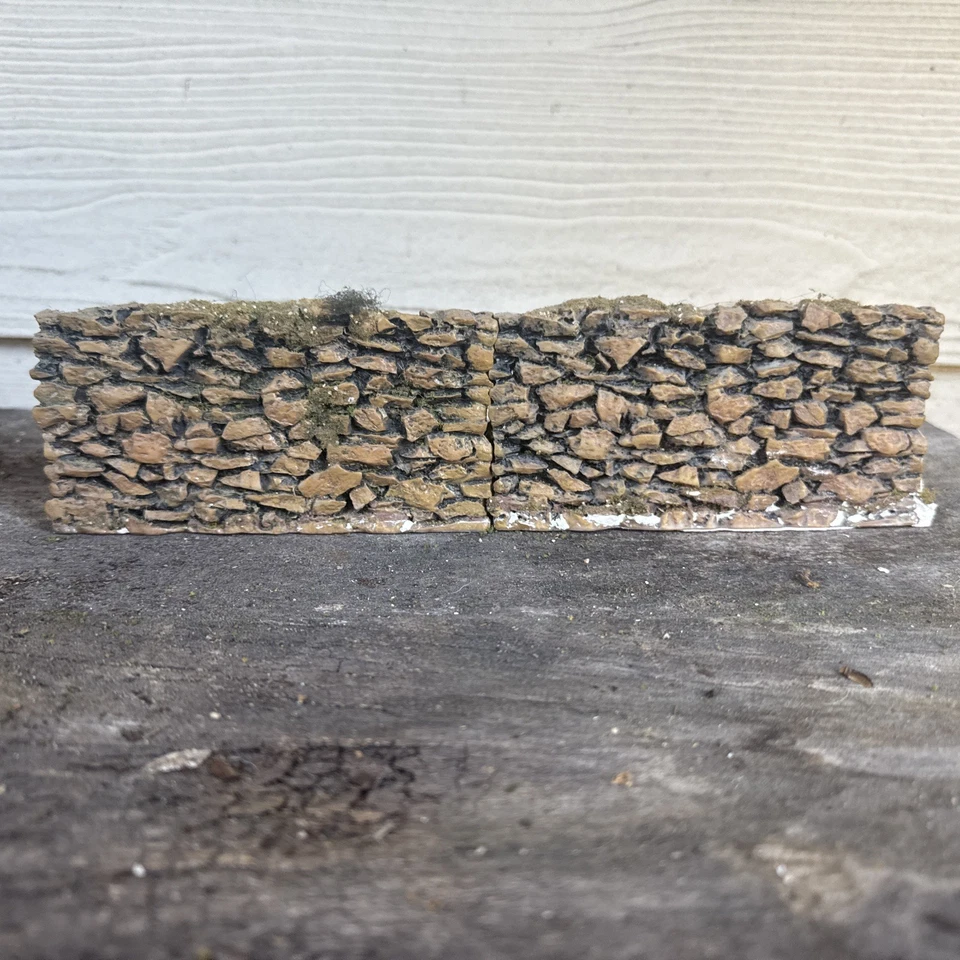 Pared de piedra de 2 piezas para soldados tamaño king y país. ¡Para diorama (SOLO PARED)!! Foto 3 de 4