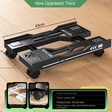 New CPU Stand Adjustable Bracket PC Holder Cart Mobile Computer Tower Stand with