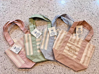 Trader Joes Striped Mini Tote Bag (Set of 4) *New*