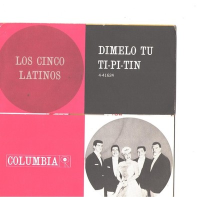 LOS CINCO LATINOS-PROMO GATEFOLD PICTURE SLEEVE+45-(DIMELO TU TI-PI-TIN)--PS--