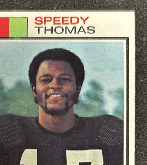 1973 Topps Speedy Thomas Football Rookie Card (RC) #113 Bengals WR GD/VG O/C - Image 3 of 4