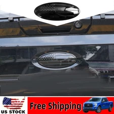 Tailgate Badge Front Grille Emblem Oval Trim Black Exterior For Ford F150 2021+