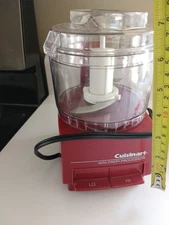 Cuisinart Mini-Prep Food Processor 2 Speed DLC-1TX Type 21  Red TESTED Full Set
