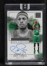 2019 Panini Impeccable Shots Signatures Black Box 1/1 Paul Pierce Auto HOF 06st