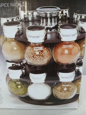 KARMENSTEIN 16 JAR Rotating SPICE RACK Spices not included.