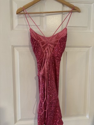 Short Dress by Amelia Couture In color Hot Pink