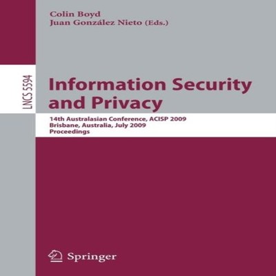 Information Security and Privacy Springer Nature B.V. Paperback S