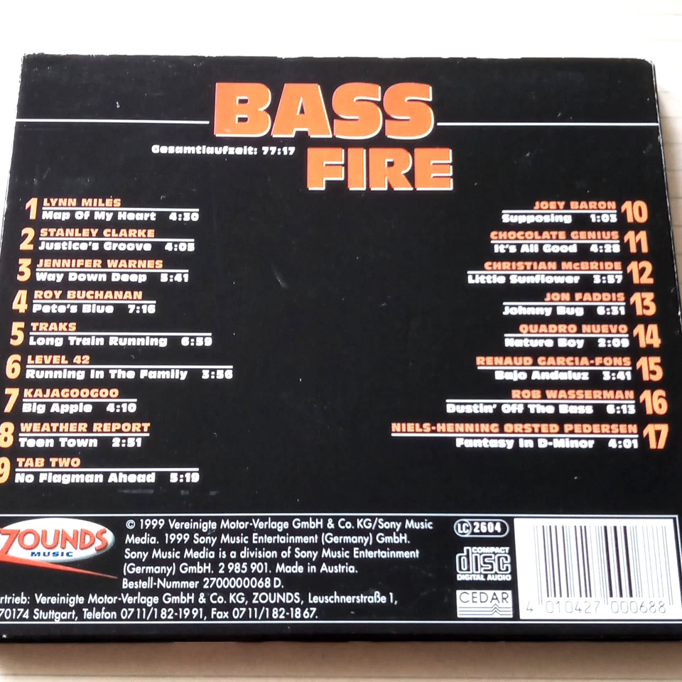 24 Karat Gold CD Sampler - Bass Fire - (Zounds) - Bild 3 von 4