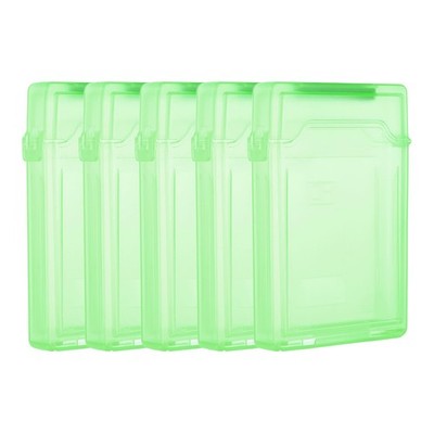 4.5'' x 3.2'' Hard Drive Disk Case, 5Pcs Plastic Hard Disk Storage Portable Ant...