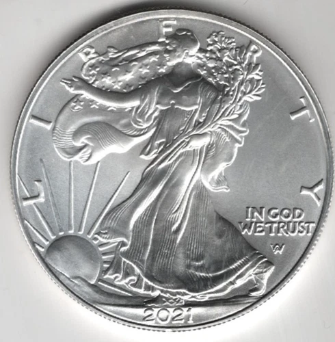 2021 W WALKING LIBERTY AMERICAN EAGLE .999 FINE SILVER DOLLAR COIN 1oz $1 TYPE 2