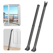 AceMining Upgraded Door Security Bar  Sliding Patio Bar, Heavy 2 Pack, Gray