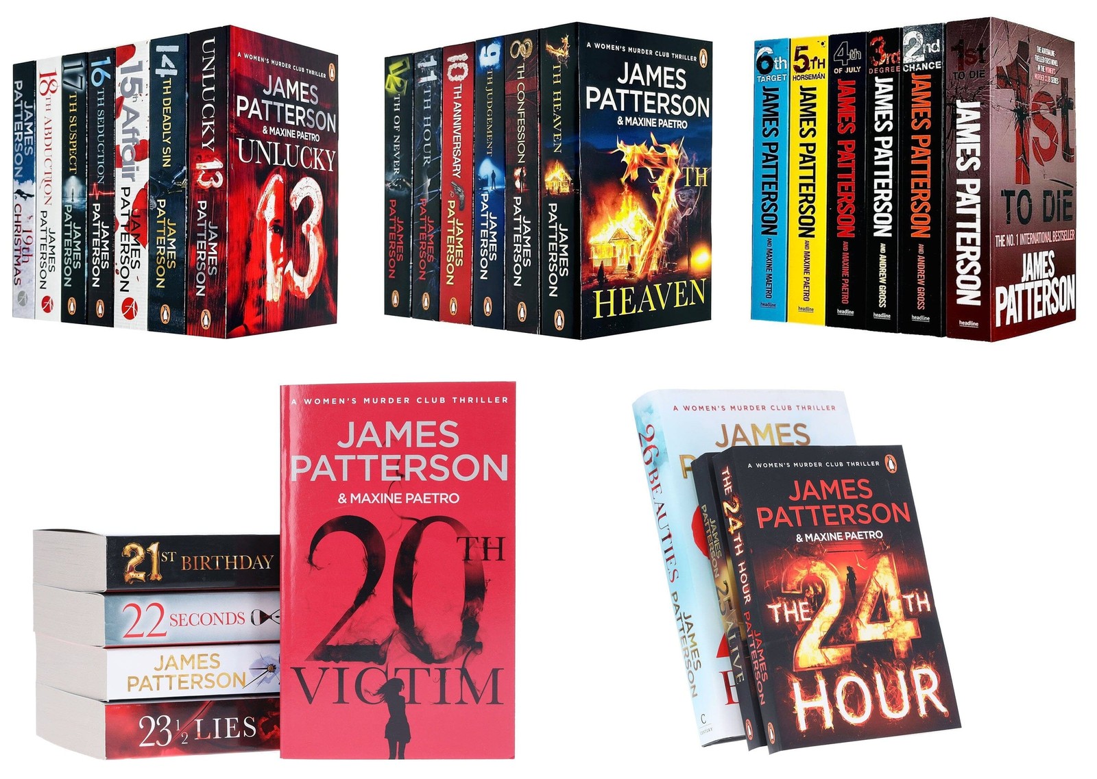 Penguin Random House Women's Murder Club (Books 1-26) By James Patterson: 27 Books Collection Set - Fiction - Paperback/Hardback - Image 2