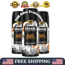 Axe Fine Fragrance Collection Premium Body Spray Black Vanilla-Orange + Sandalwo