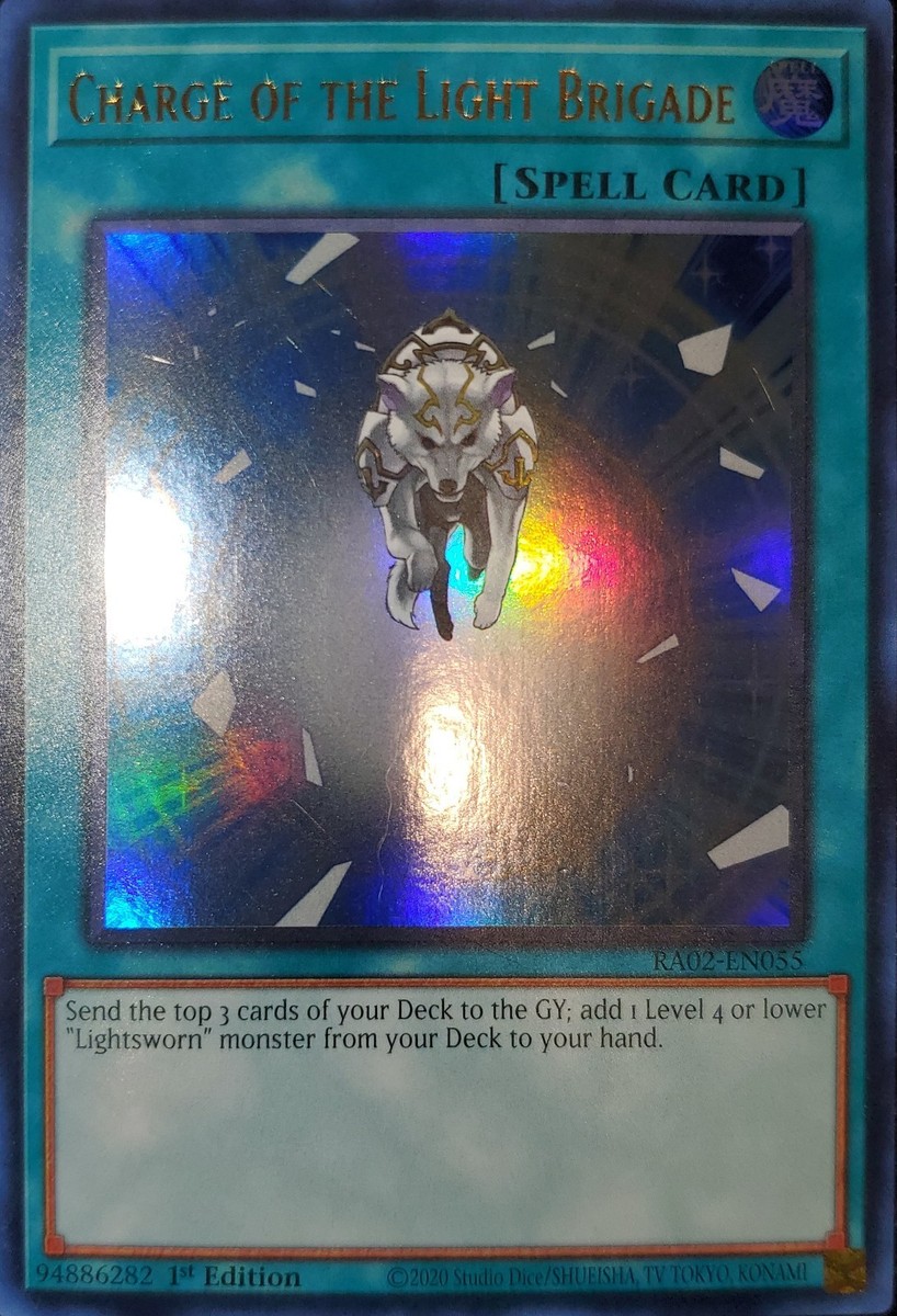 Yugioh Charge Of The Light Brigade UR 1st Ed. RA02-EN055 Near Mint | eBay
