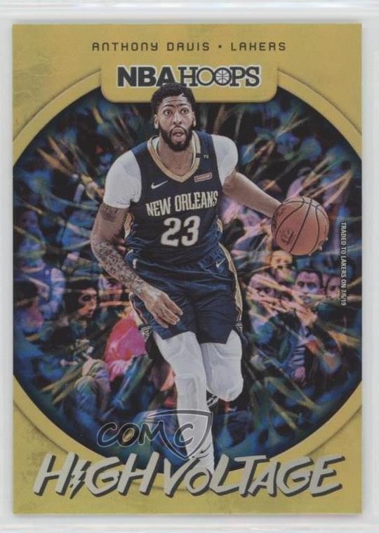 2019-20 Panini NBA Hoops High Voltage Anthony Davis #7 5ir