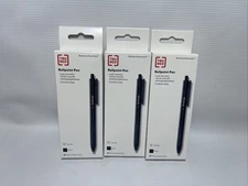 TRU RED Ballpoint Retractable Pen Point 1.0mm Black 3 Boxes of 12 - NEW!