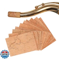 Soft Alto Sax Cork Sheet Replacement Kit, 10 Pieces Universal Alto Saxophone 