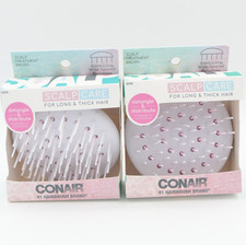 Conair Scalp Treatment Brush For Long  Thick Hair 2 Pack Detangle  Distribute