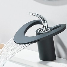 Bathroom Sink Faucet Black Washbasin Mixer Tap Elegant Single Lever Vanity Tap